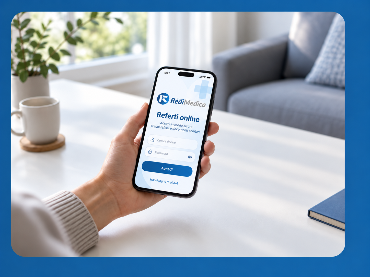 Accesso ai referti online Redi Medica da smartphone